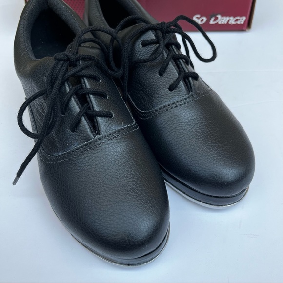 So Danca TA800 Tayla Black Leather Professional Tap Shoes Ladies 4 Fit Child 2 - Picture 1 of 12